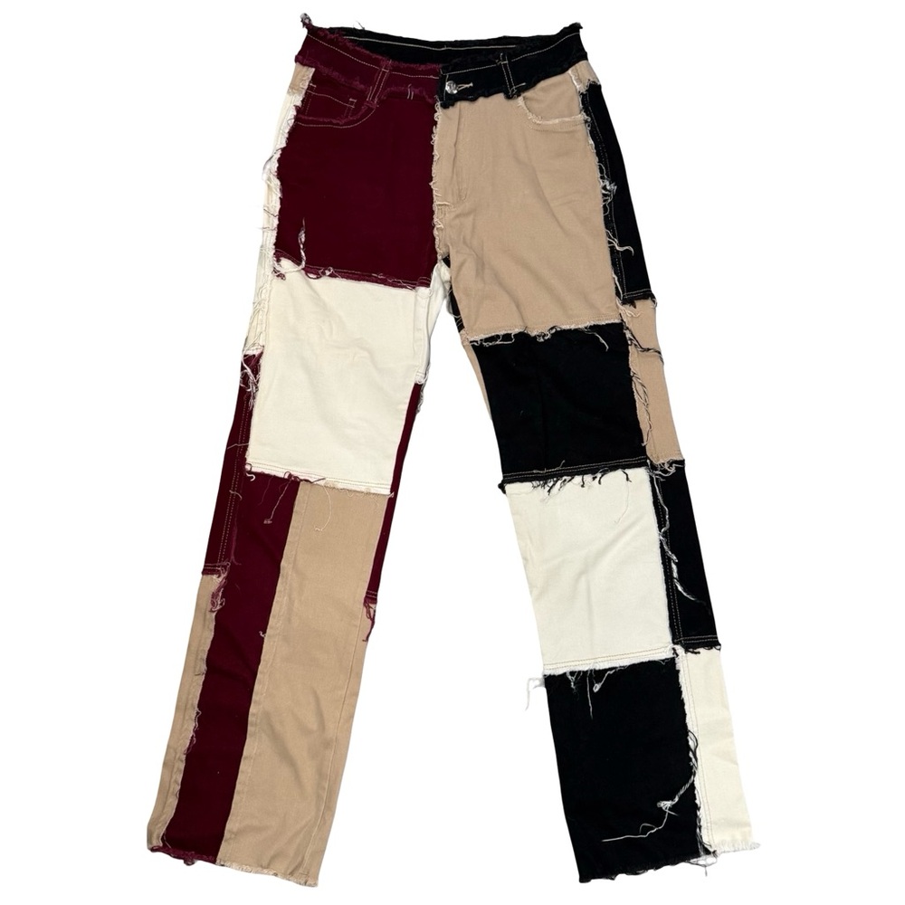FSU Patchwork Denim Pants - image 1